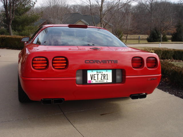 1991 Red Chevrolet Corvette Hatchback