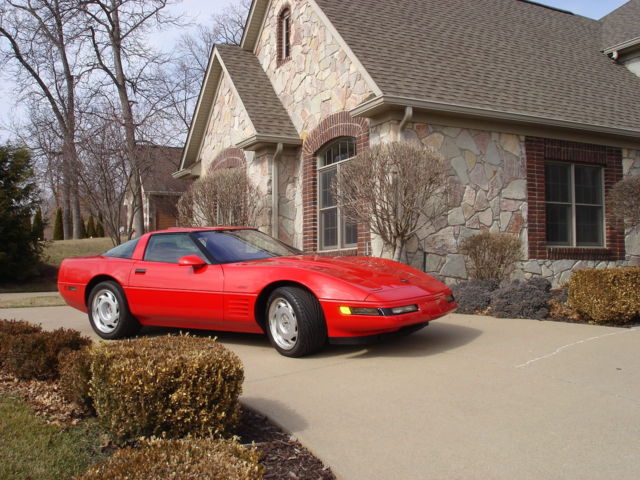 1991 Red Chevrolet Corvette Hatchback