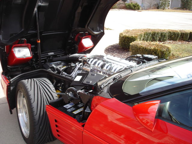 1991 Red Chevrolet Corvette Hatchback