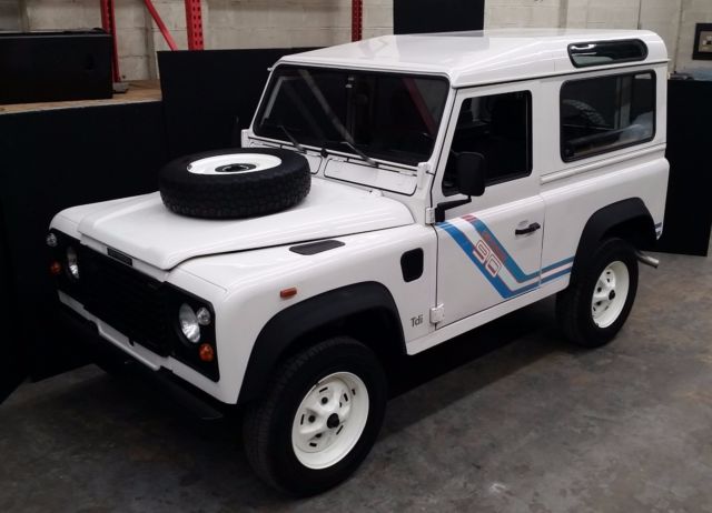 1991 White Land Rover Defender SUV