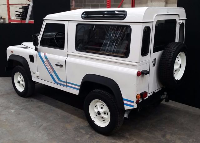 1991 White Land Rover Defender SUV