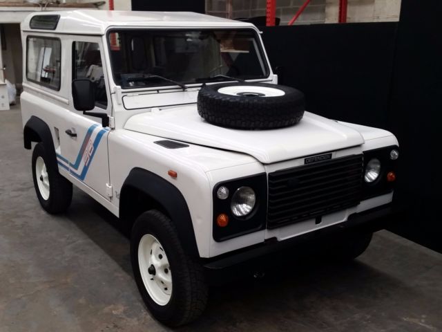 1991 White Land Rover Defender SUV