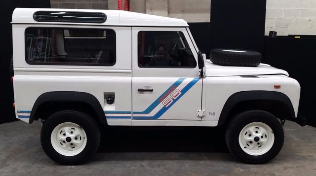 1991 White Land Rover Defender SUV