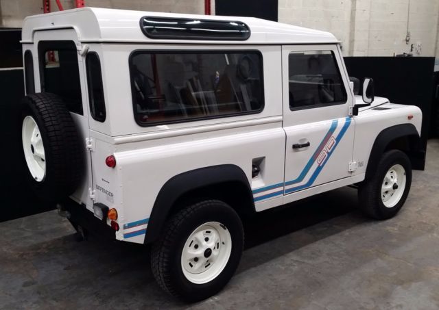 1991 White Land Rover Defender SUV