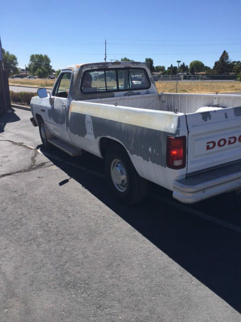 1991 White Dodge Other Pickups