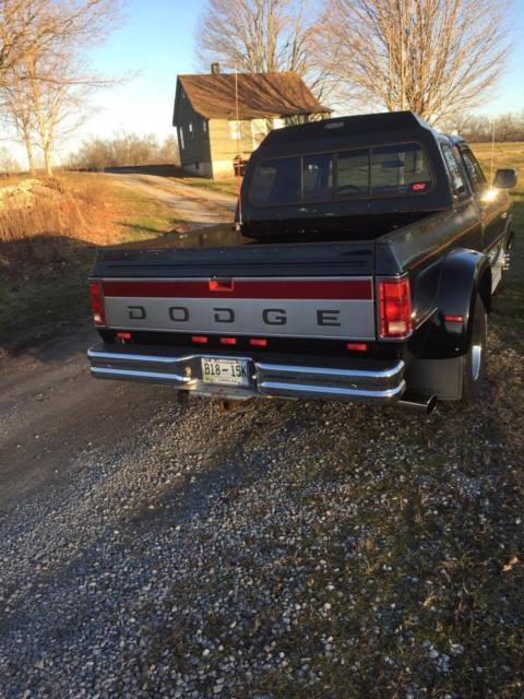 1991 Black Dodge Ram 3500 Standard Cab Pickup