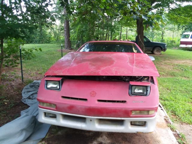 1991 Red Dodge Daytona Hatchback