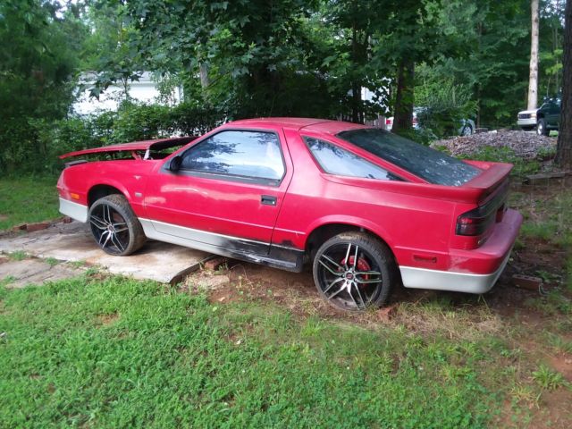 1991 Red Dodge Daytona Hatchback