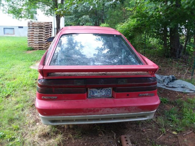 1991 Red Dodge Daytona Hatchback