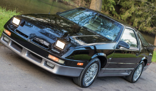 1991 Black Dodge Daytona Hatchback