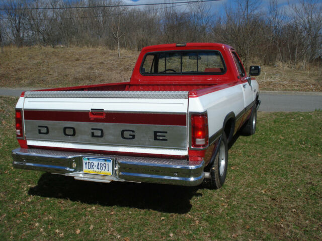 1991 RED & WHITE Dodge Other Pickups Standard Cab Pickup