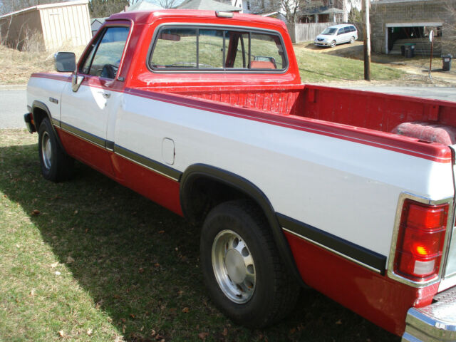 1991 RED & WHITE Dodge Other Pickups Standard Cab Pickup
