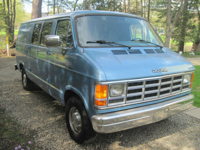 1991 Blue Dodge Ram Van Van