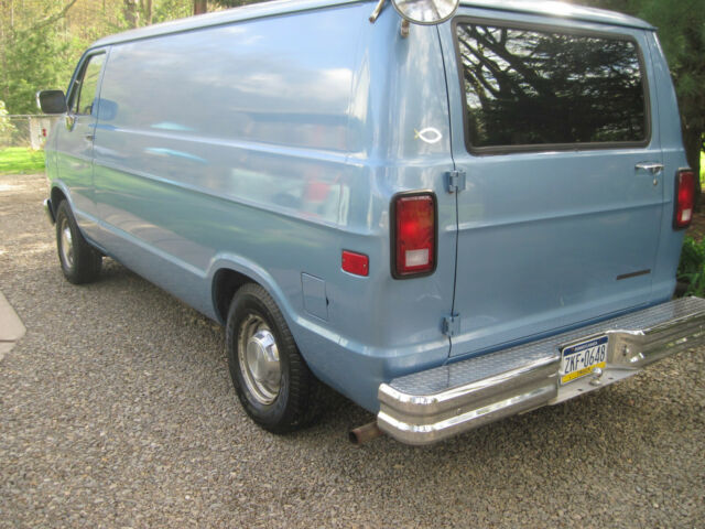 1991 Blue Dodge Ram Van Van