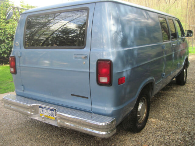 1991 Blue Dodge Ram Van Van