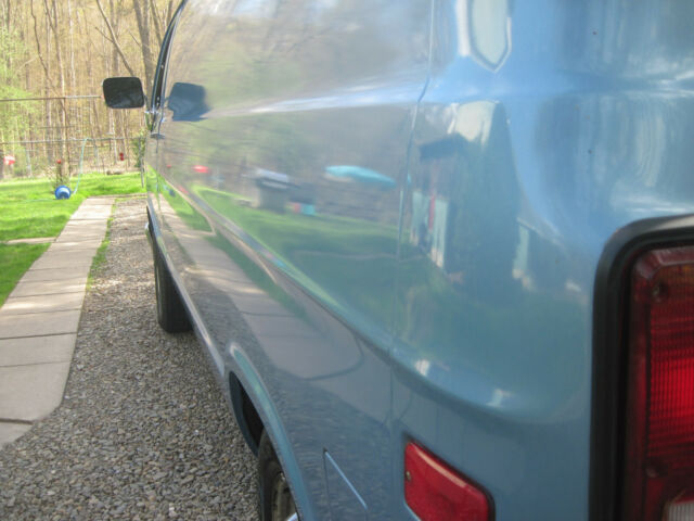 1991 Blue Dodge Ram Van Van