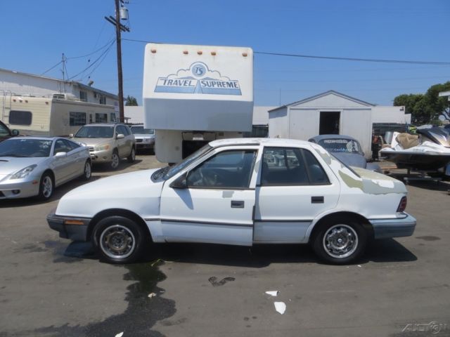 1991 White Dodge Shadow