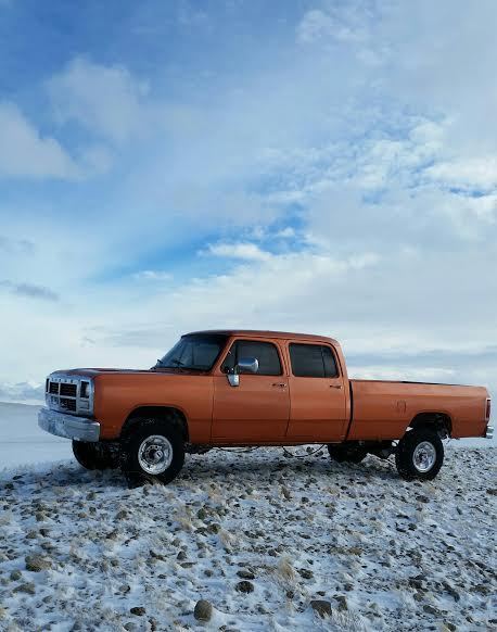 1991 Orange Dodge Other Pickups Crew Cab Pickup