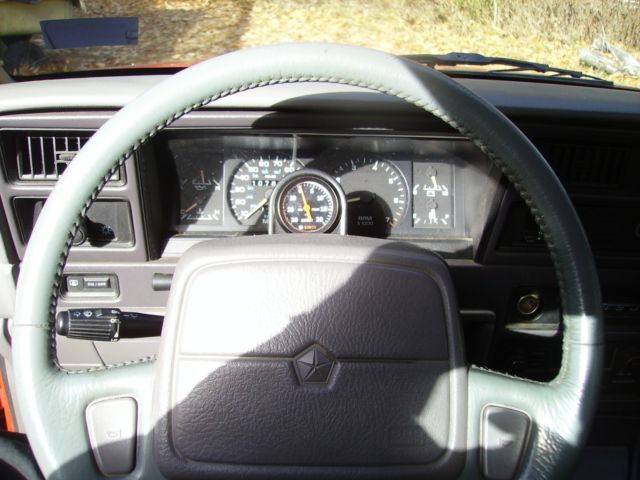 1991 Red Dodge Spirit Sedan 4 DOOR