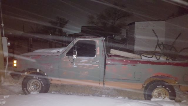 1991 Red Ford F-150 Regular Cab