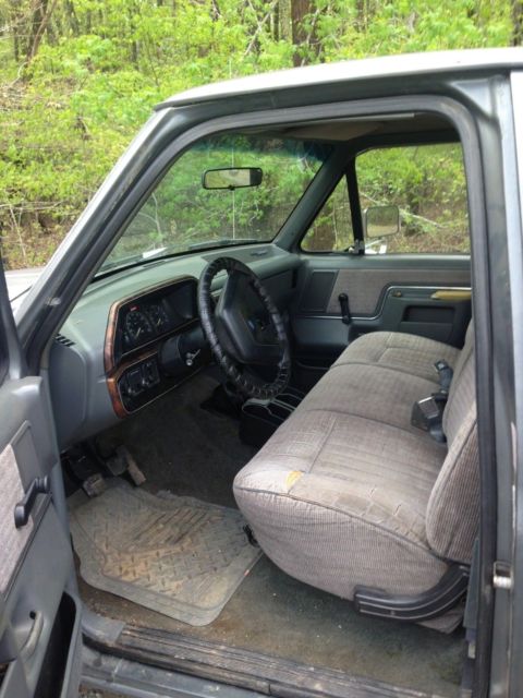 1991 Gray Ford F-150 Standard Cab Pickup