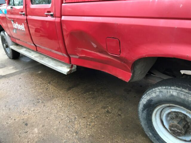 1991 Red Ford F-350 Crew Cab Pickup