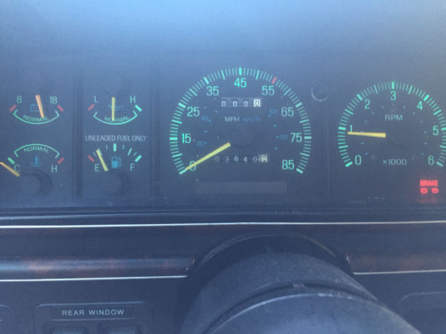 1991 White Ford Bronco Convertible