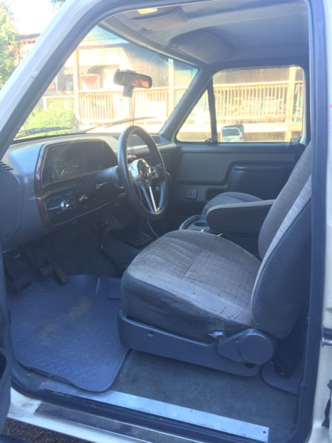 1991 White Ford Bronco Convertible
