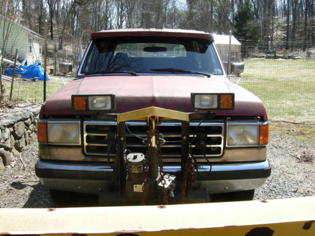 1991 Red/Biege Ford Bronco