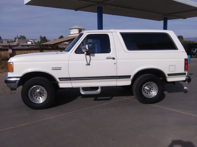 1991 White Ford Bronco