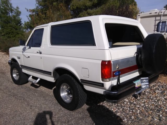 1991 White Ford Bronco