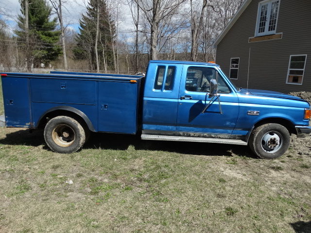 1991 Blue Ford F-350 Extended Cab Pickup