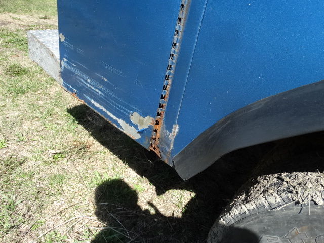 1991 Blue Ford F-350 Extended Cab Pickup