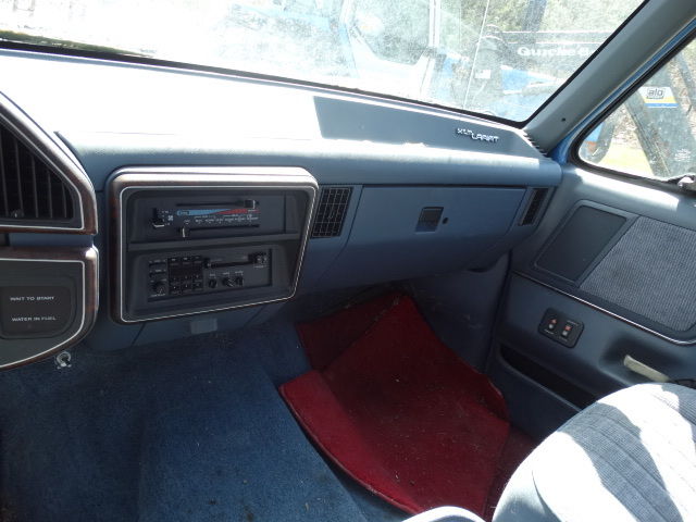 1991 Blue Ford F-350 Extended Cab Pickup