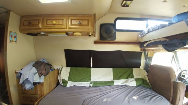 1991 Tan Ford E-Series Van Van Camper