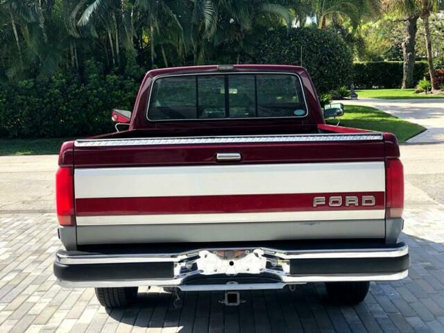 1991 Red Ford F-150 Pickup Truck