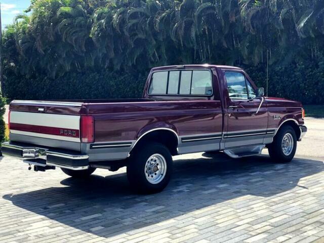 1991 Red Ford F-150 Pickup Truck