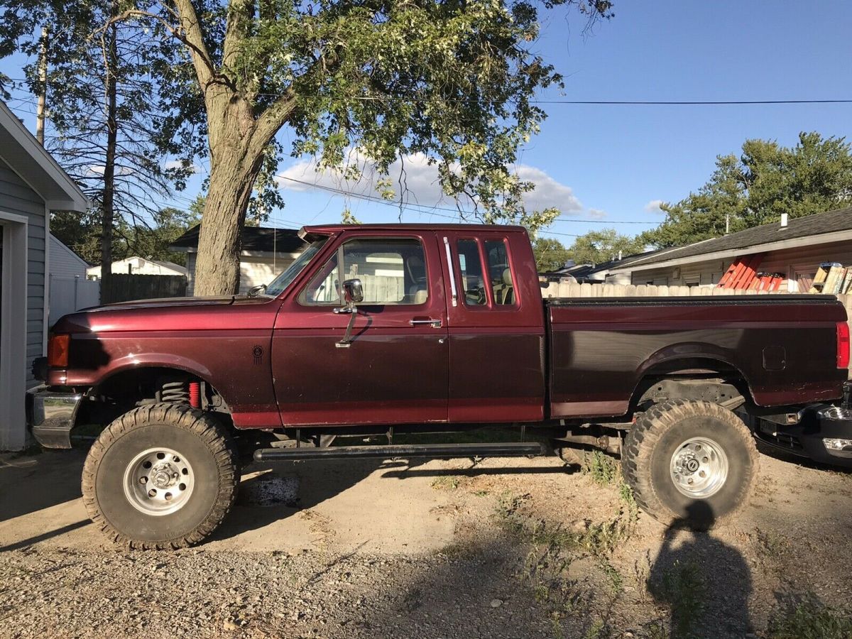 1991 Red Ford F-150 Pickup