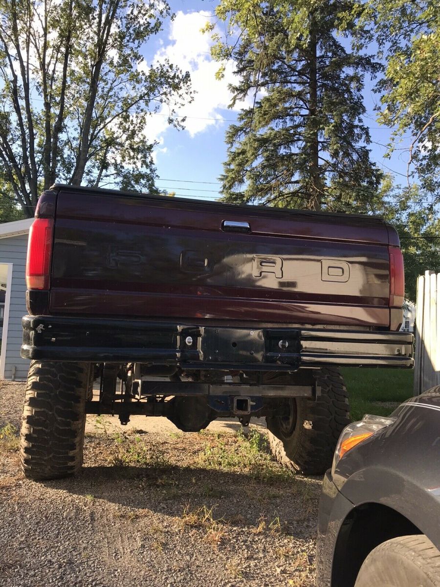 1991 Red Ford F-150 Pickup