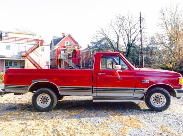 1991 Red Ford F-150