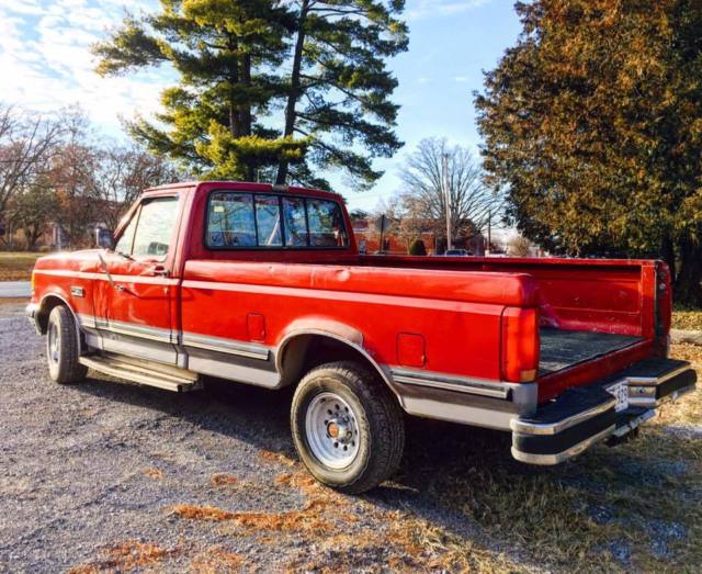 1991 Red Ford F-150