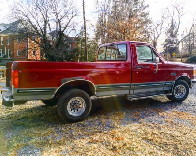 1991 Red Ford F-150