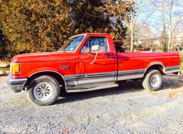 1991 Red Ford F-150