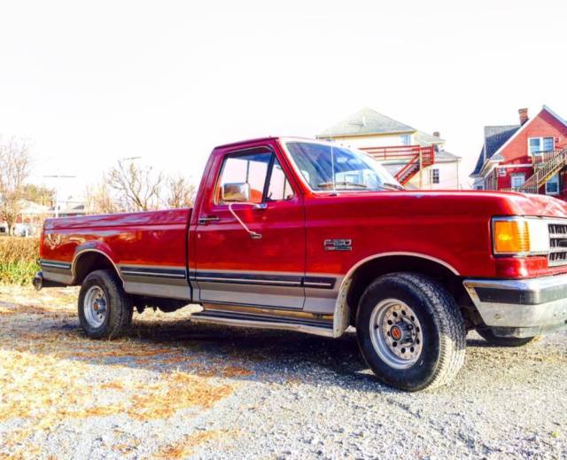 1991 Red Ford F-150
