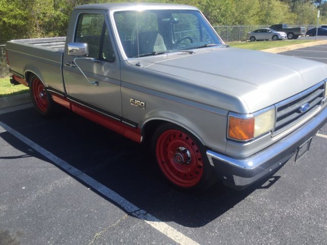 1991 silver Ford F-150 Standard Cab Pickup