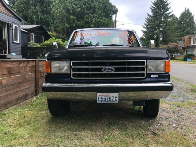 1991 Blue Ford F-250 Extended Cab Pickup