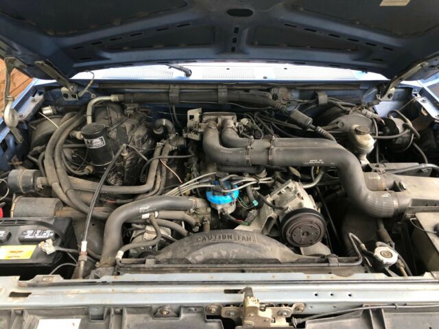 1991 Blue Ford F-250 Extended Cab Pickup