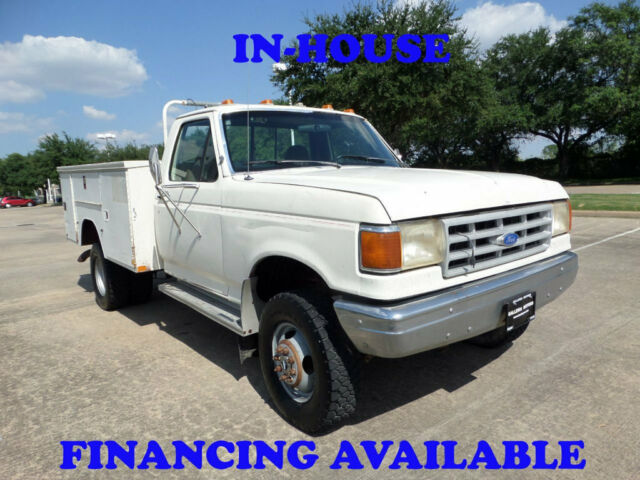 1991 White Ford F-350 Truck