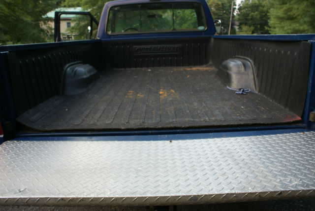 1991 blue Ford F-350 Standard Cab Pickup