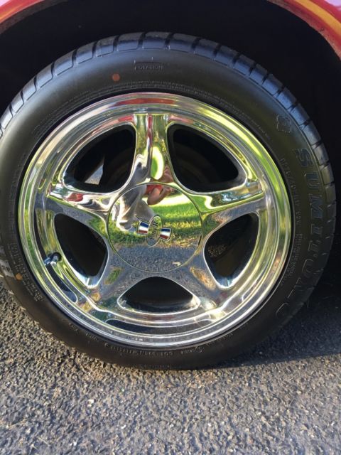 1991 Red Ford Mustang Hatchback